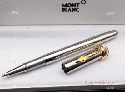 New Mont Blanc Rouge Et Noir Gold snake Fineliner Pen - Mont blanc Clone